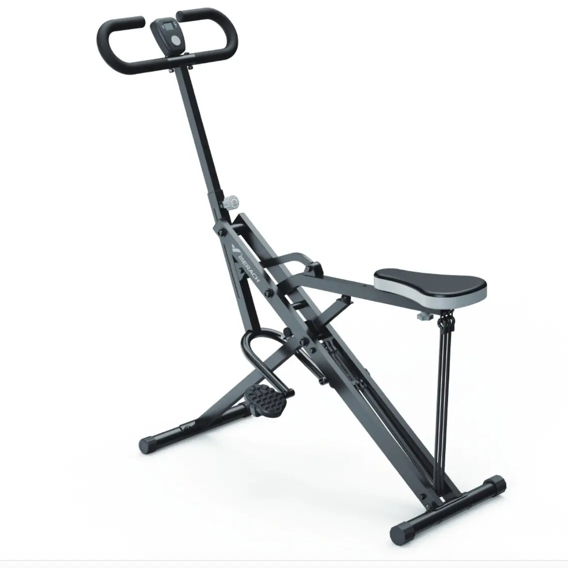 Foldable 2-in-1 Squat & Row Machine – 350lbs Capacity for Glutes & Legs