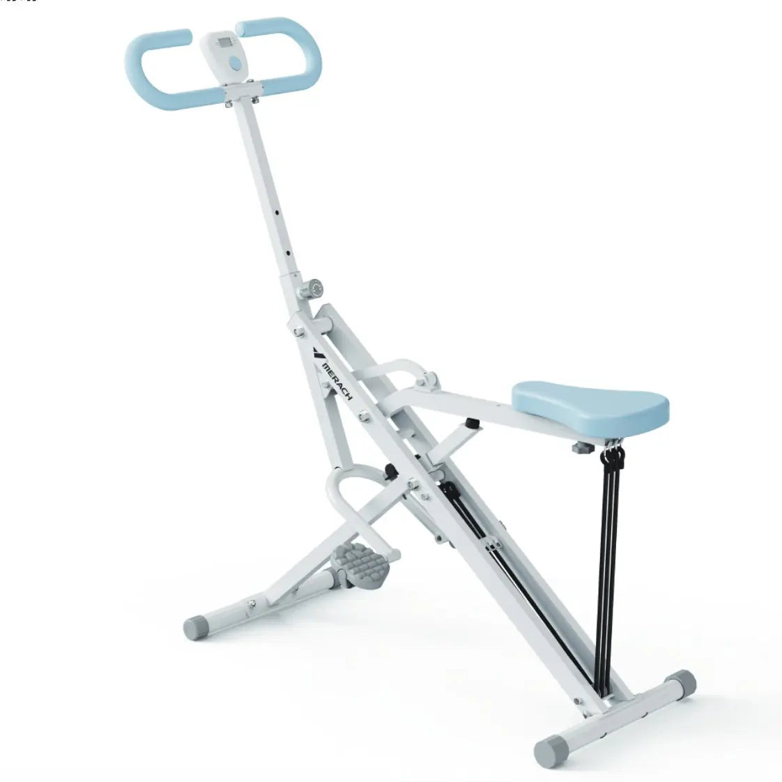 Foldable 2-in-1 Squat & Row Machine – 350lbs Capacity for Glutes & Legs